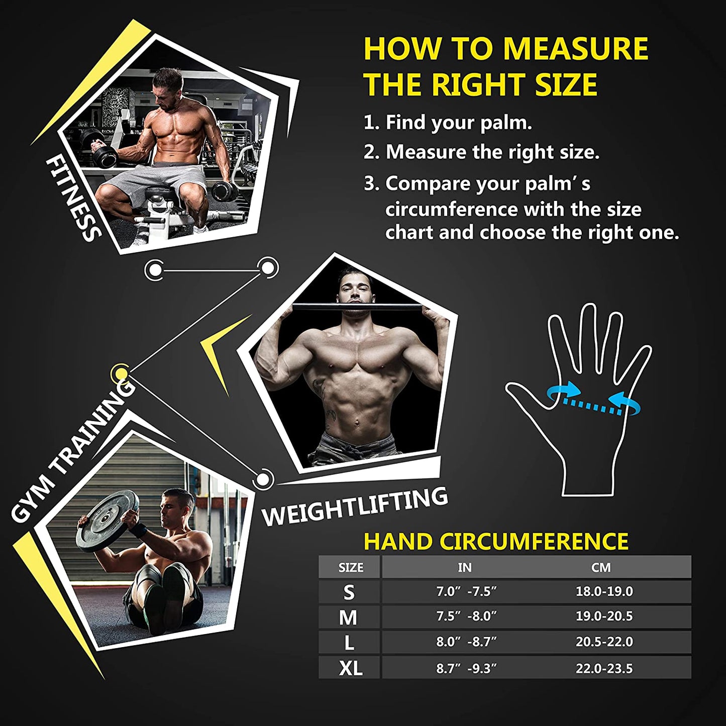 Updated Professional Ventilated Weight Lifting Gym Workout Gloves with Wrist Wrap Support for Men & Women, Full Palm Protection, for Weightlifting, Training, Fitness, Hanging, Pull Ups
