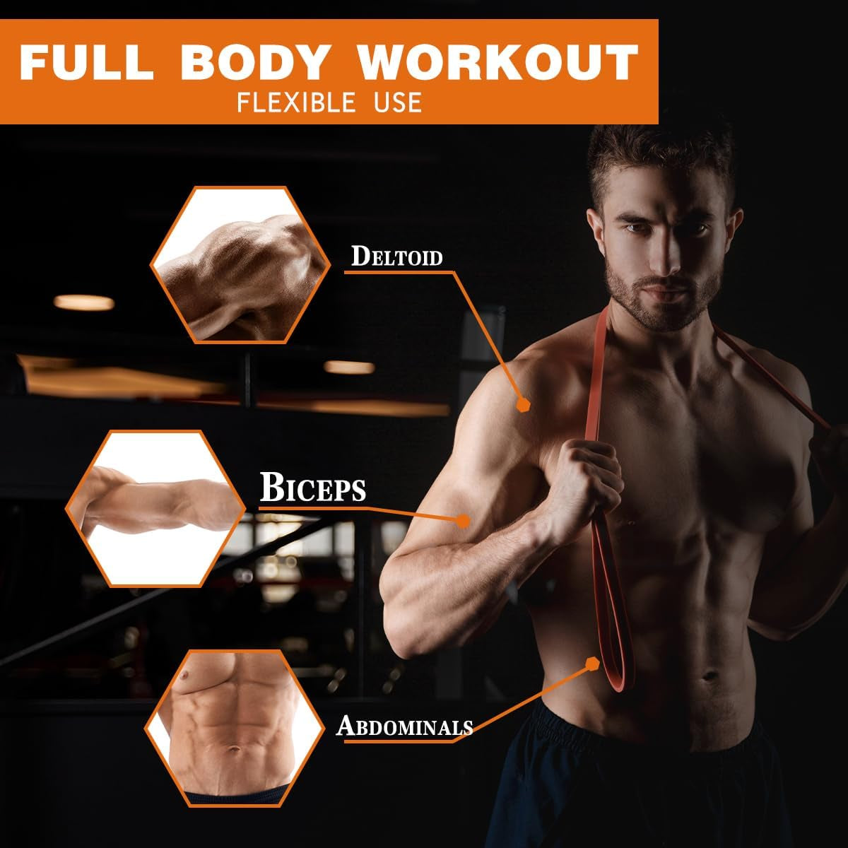 Stretching Assist Band, Resistance Band, Portable Exercise, Muscle Training, Physical Therapy, Unisex Heavy Duty Resistance Stretching Ring Band for Weightlifting Exercises