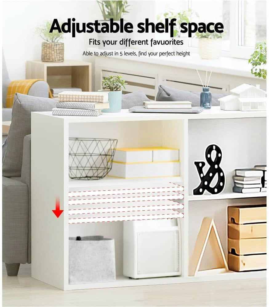 Bookshelf, Set of 3 Shelf Corner Shelves Display Bookcase Bookshelves Cube Storage Units Home Living Room Bedroom Office Furniture, Solid Particle Boards Adjustable Height White