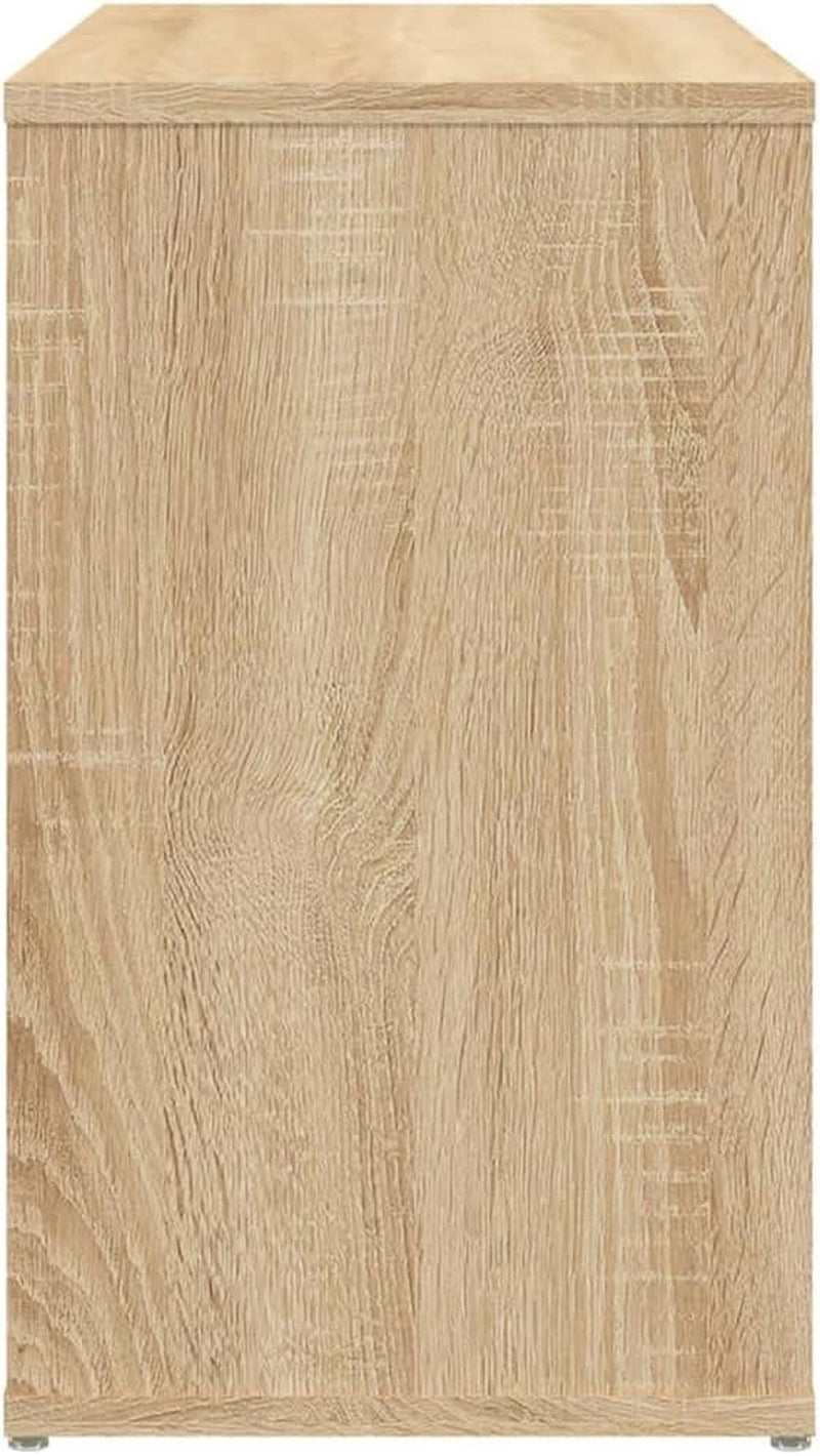 Side Cabinet Home Indoor Living Room Bedroom Side Sofa Table Shelf Sideboard Storage Furniture Home Organiser Sonoma Oak Engineered Wood