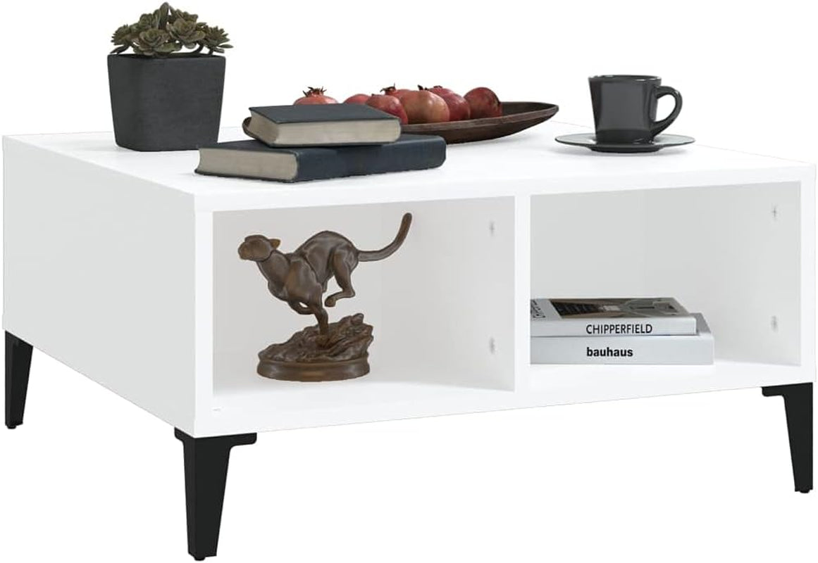 Coffee Table White 60X60X30 Cm Engineered Wood Home Coffee Table