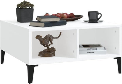 Coffee Table White 60X60X30 Cm Engineered Wood Home Coffee Table