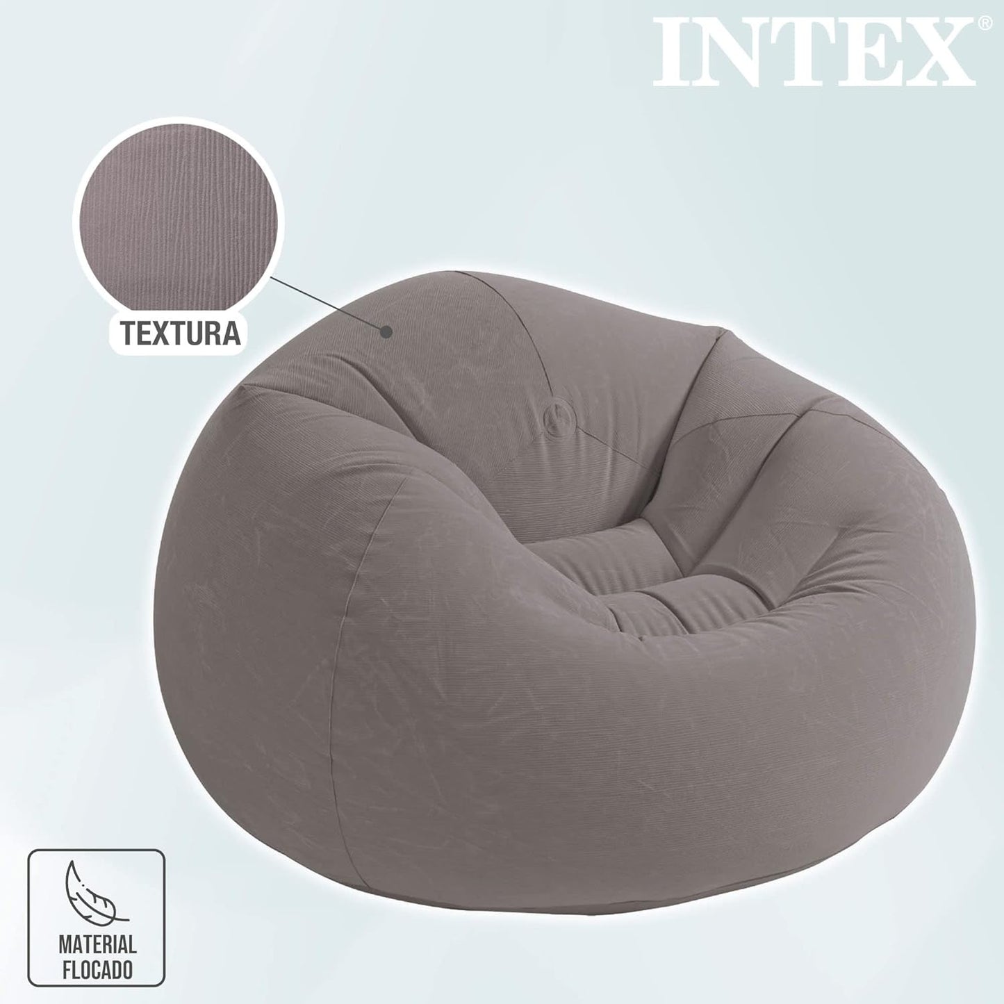 68579NP - Beanless Bag Chair, Size 1.14Mx1.14Mx71Cm