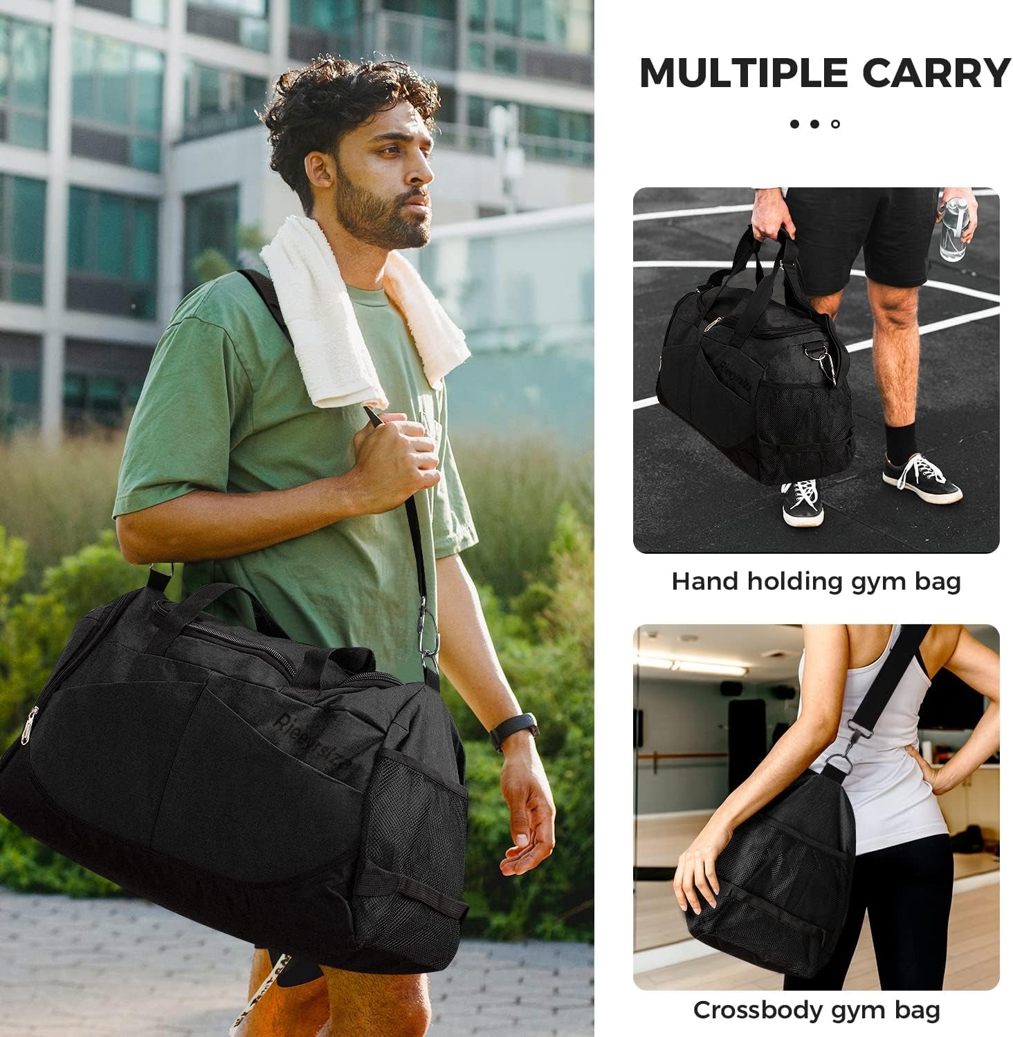 Sport Duffle Bag Sports Gym Bag with Shoes Compartment