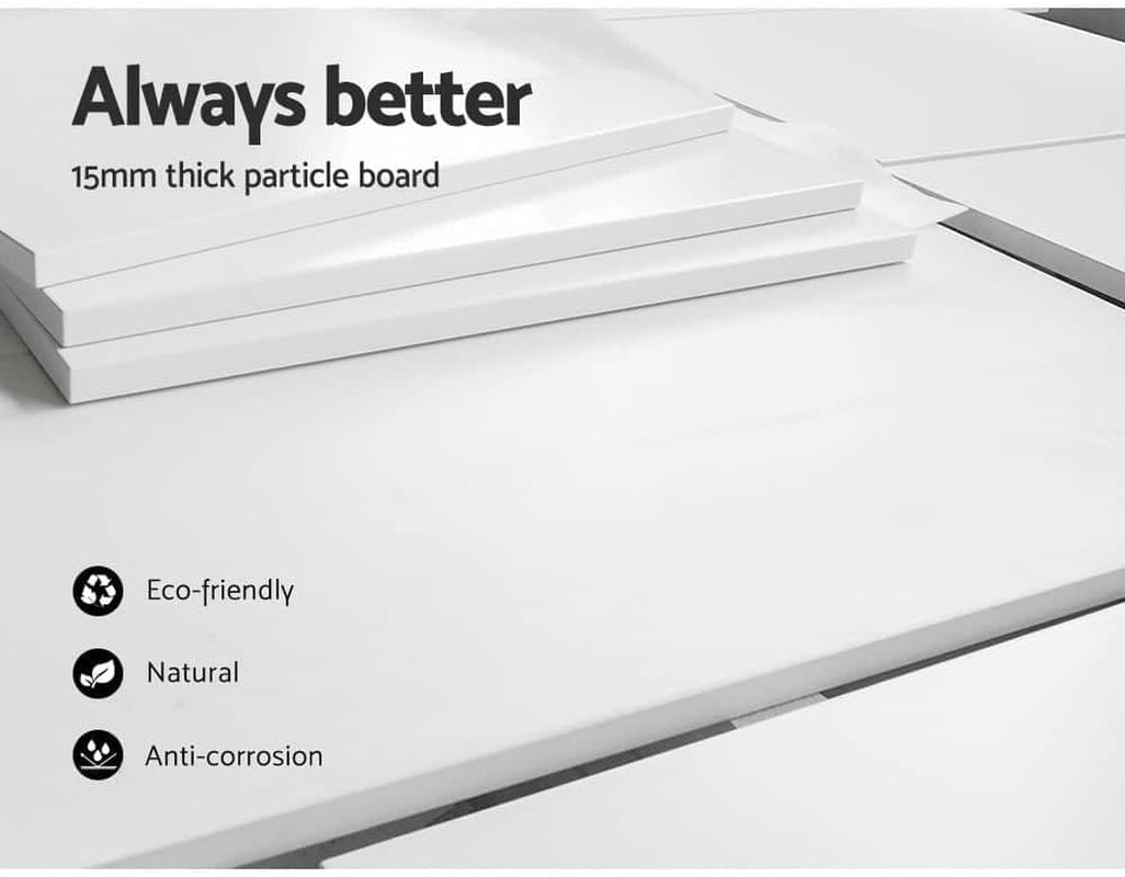 Bookshelf, Set of 3 Shelf Corner Shelves Display Bookcase Bookshelves Cube Storage Units Home Living Room Bedroom Office Furniture, Solid Particle Boards Adjustable Height White