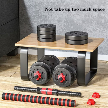 Dumbbells Set, Dumbbells Adjustable, 2-Piece Plastic Dumbbell Set, Short Long Dumbbell, Adjustable Dumbbell Bars, Dumbbell Set, Weights for Aerobics, Fitness, Gym, Training