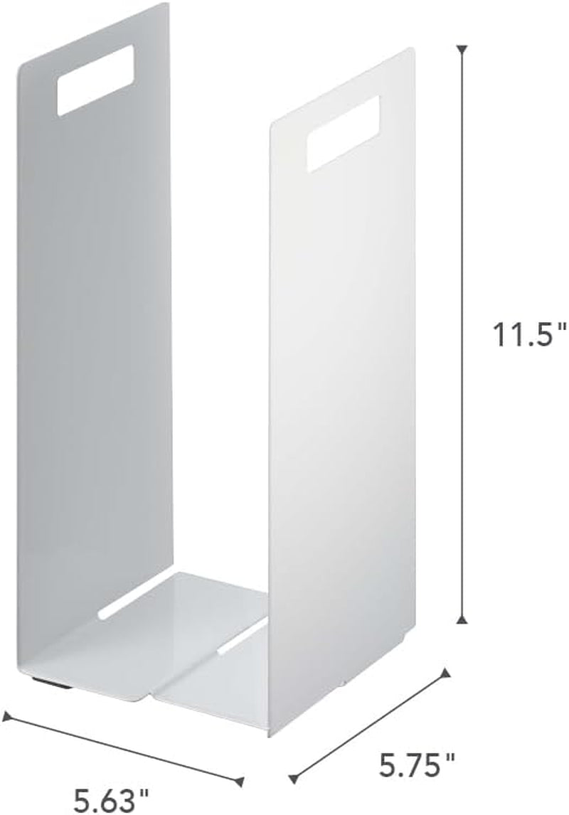 Yamazaki Home Tower White Interlocking Towel Organizer (Set of 2)
