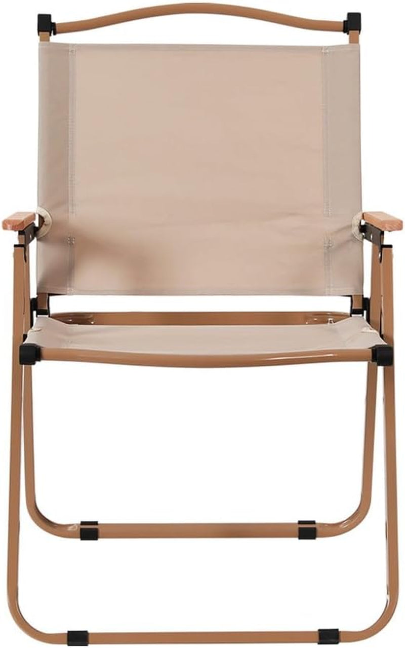 Folding Camping Chair, Beach Chairs Camp Portable Outdoor Patio Furniture Garden Backyard Hiking Fishing Picnic, Steel Ultralight with Handle Heavy Duty