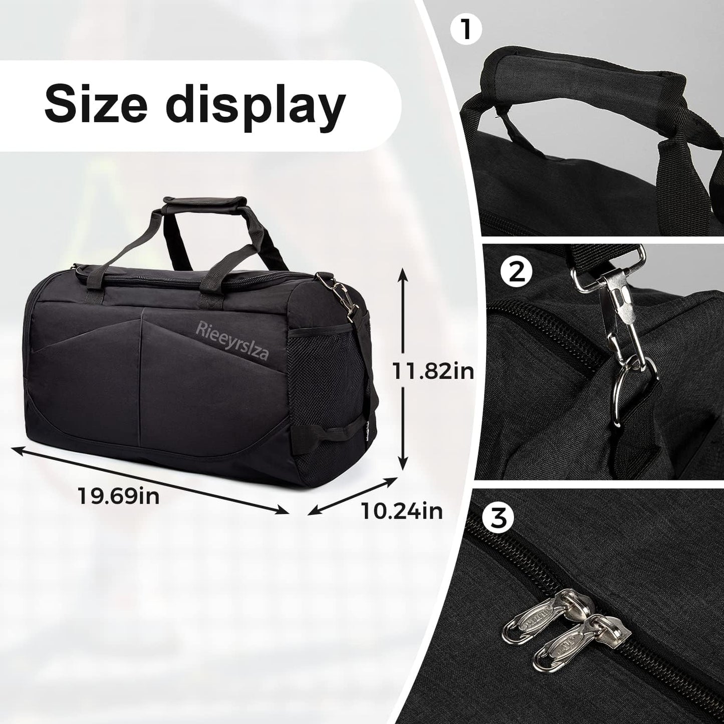 Sport Duffle Bag Sports Gym Bag with Shoes Compartment