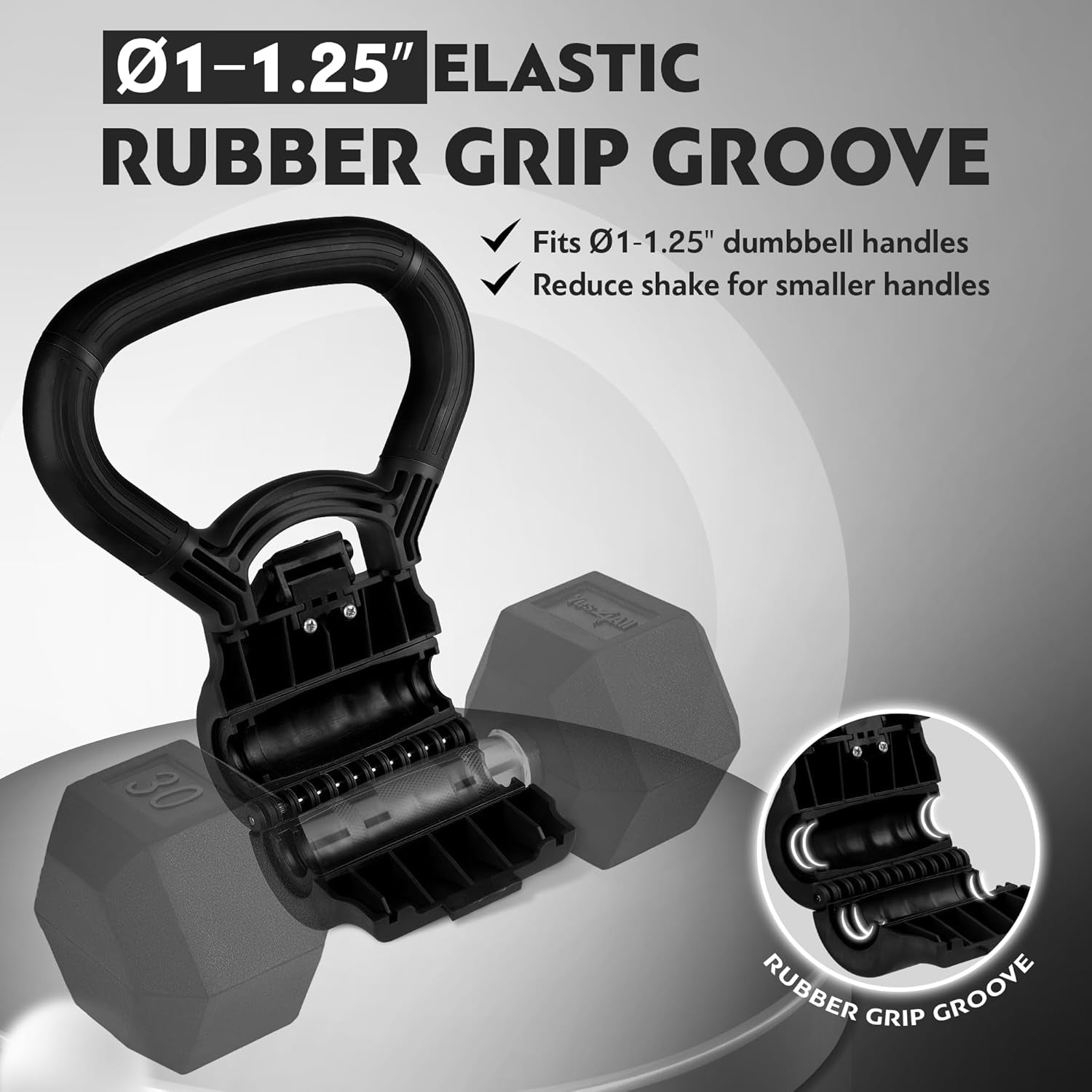 Kettlebells Grip, Dumbbell Grip Handle, Convert Dumbbells into Kettlebell for Home Gym, Kettlebell for Weights Plate