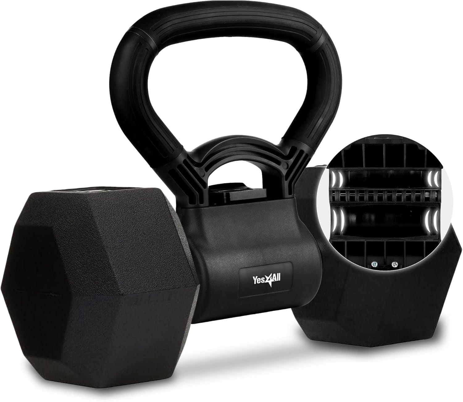 Kettlebells Grip, Dumbbell Grip Handle, Convert Dumbbells into Kettlebell for Home Gym, Kettlebell for Weights Plate