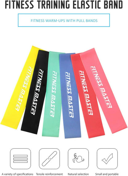 6PCS Resistance Loop Bands Mini Band Exercise Crossfit Strength Fitness Gym Yoga