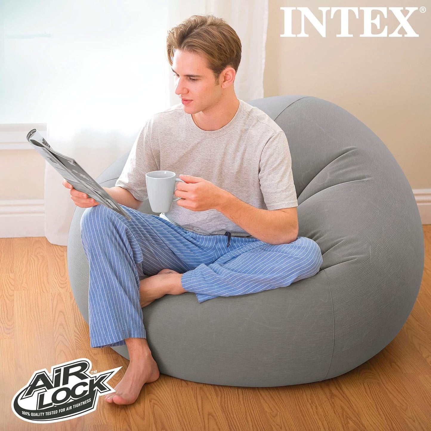 68579NP - Beanless Bag Chair, Size 1.14Mx1.14Mx71Cm