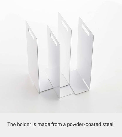 Yamazaki Home Tower White Interlocking Towel Organizer (Set of 2)
