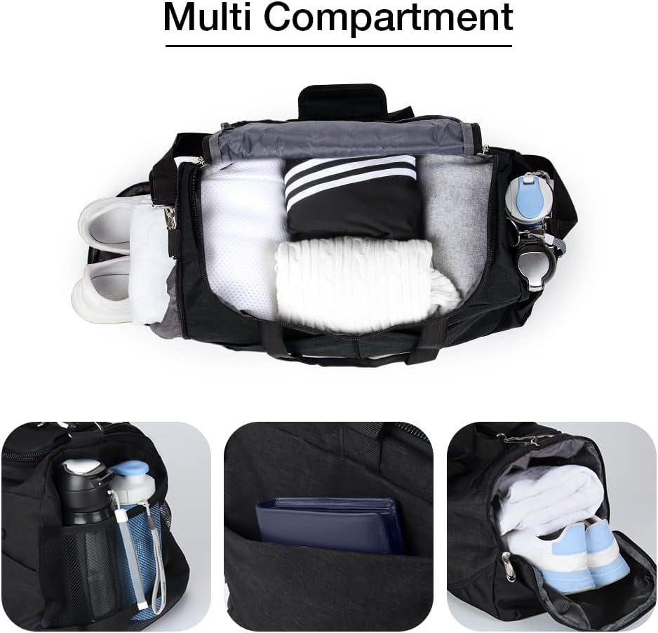 Sport Duffle Bag Sports Gym Bag with Shoes Compartment