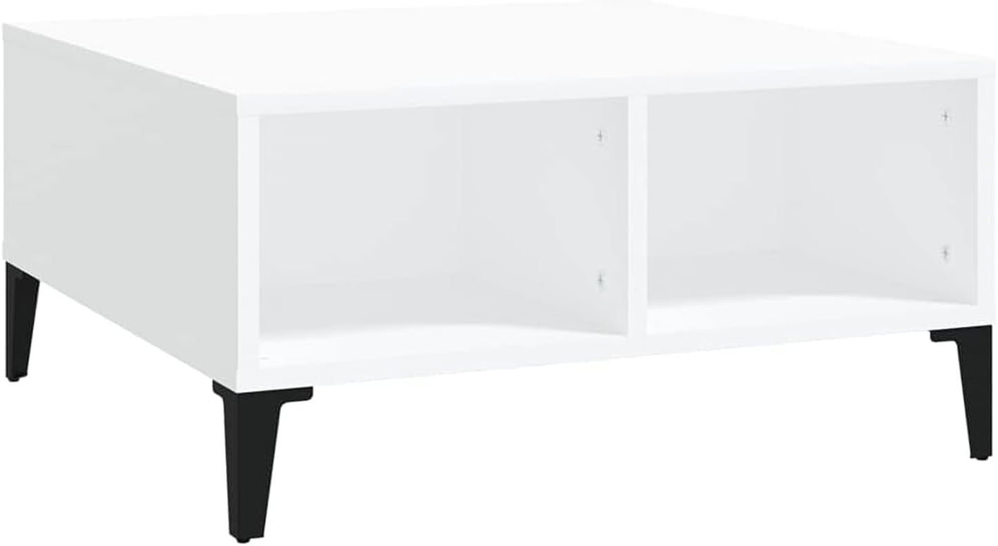 Coffee Table White 60X60X30 Cm Engineered Wood Home Coffee Table