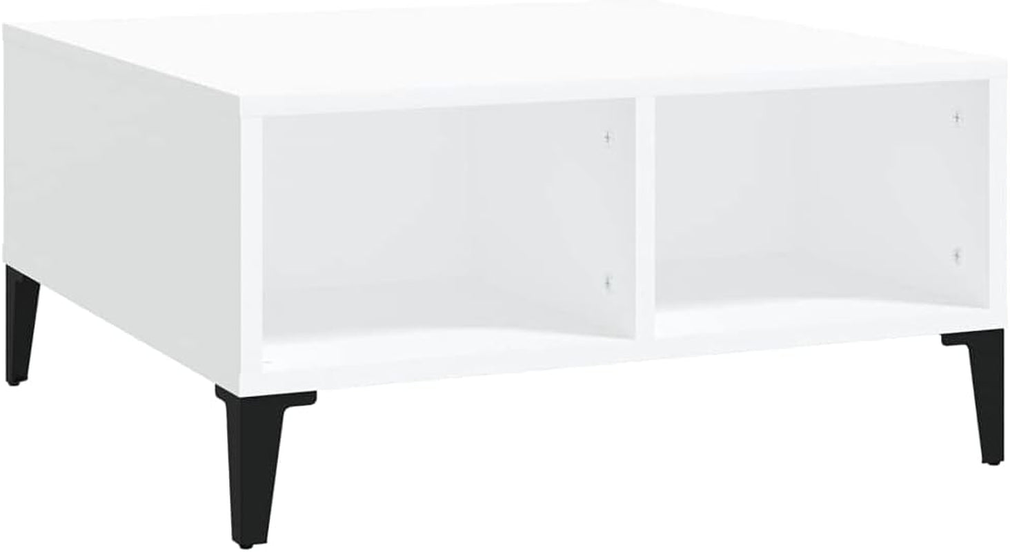 Coffee Table White 60X60X30 Cm Engineered Wood Home Coffee Table