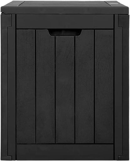 Gardeon Indoor/Outdoor Storage Box 118L with Lockable Lid for Patio Cushions, Pool Accessories, Toys, Gardening Tools, Sports Equipment, Waterproof and UV Resistant Resin, Black