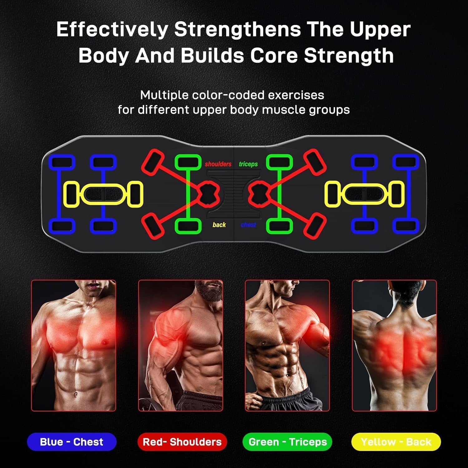 Push up Board, Portable Multi-Function Foldable 10 in 1 Push up Bar, Push up Handles for Floor,Professional Push up Strength Training Equipment