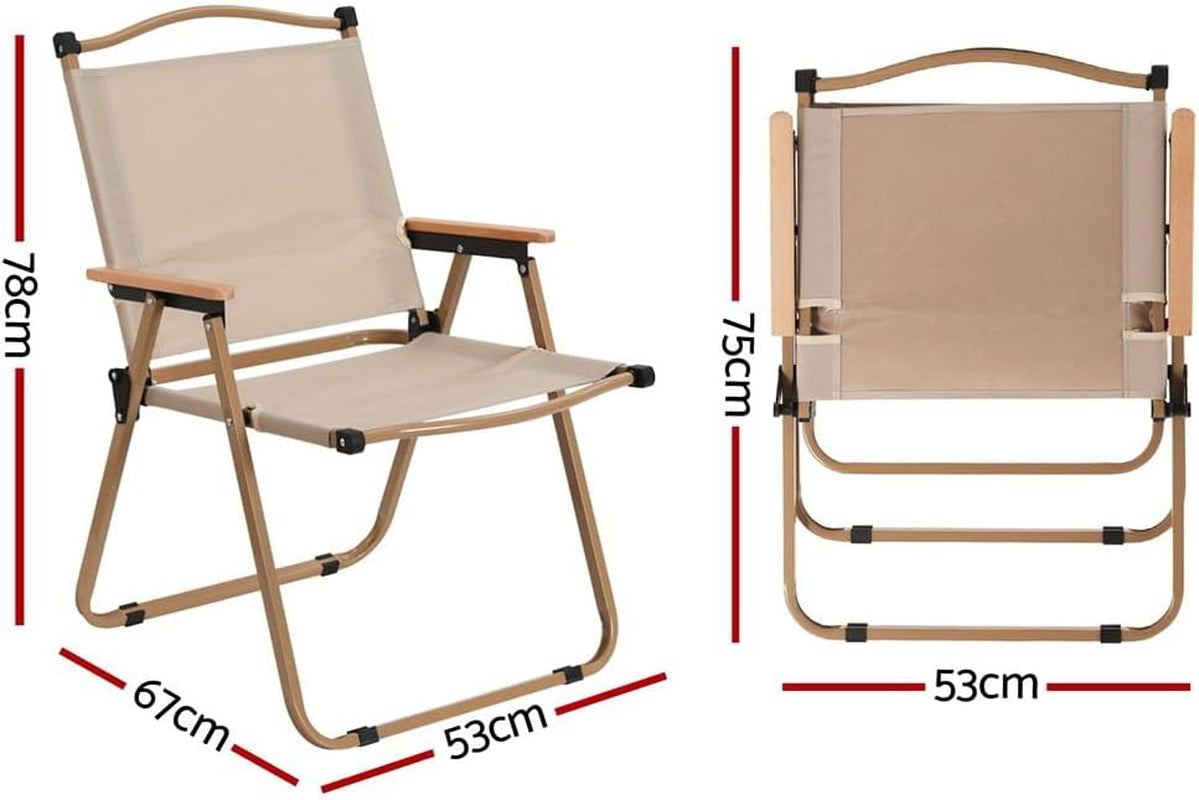 Folding Camping Chair, Beach Chairs Camp Portable Outdoor Patio Furniture Garden Backyard Hiking Fishing Picnic, Steel Ultralight with Handle Heavy Duty