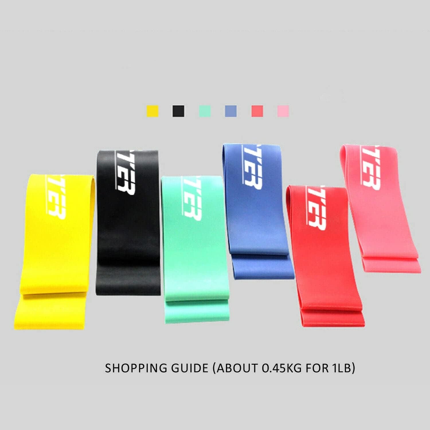 6PCS Resistance Loop Bands Mini Band Exercise Crossfit Strength Fitness Gym Yoga