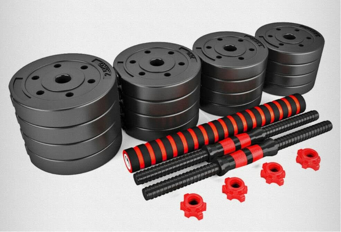 30Kg Adjustable Dumbbell Set Barbell Home Gym Exercise Weights Fitness