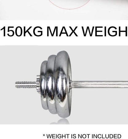 120/150CM Curl Barbell Bar Bench Press Home Gym Exercise Ez Fitness 25Mm Weights