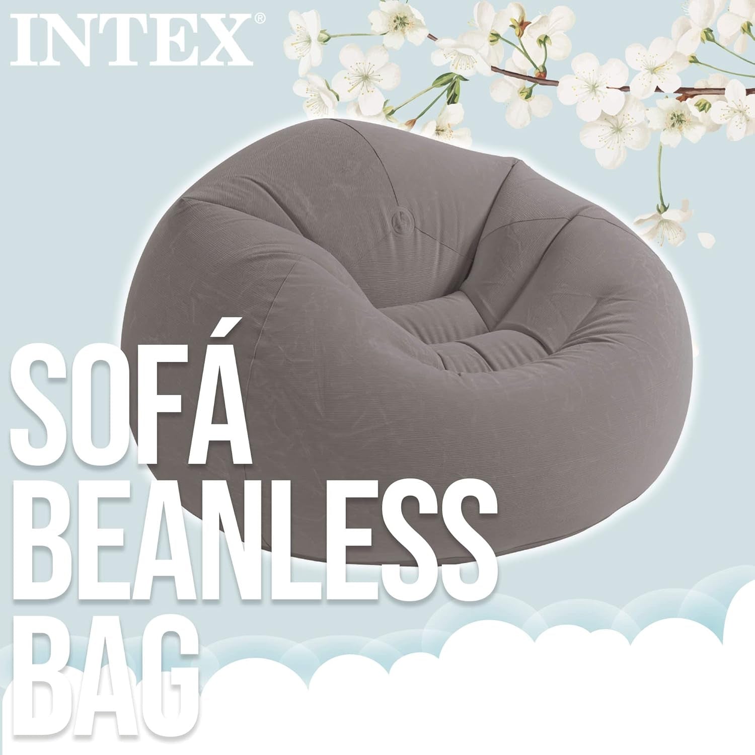68579NP - Beanless Bag Chair, Size 1.14Mx1.14Mx71Cm
